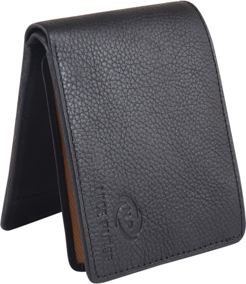 Nice Purse Men Casual, Formal Black Genuine Leather Wallet Black