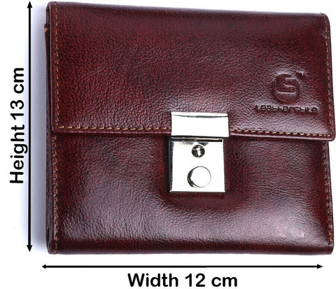 Leatherstile Women Trendy Brown Genuine Leather Wallet BROWN