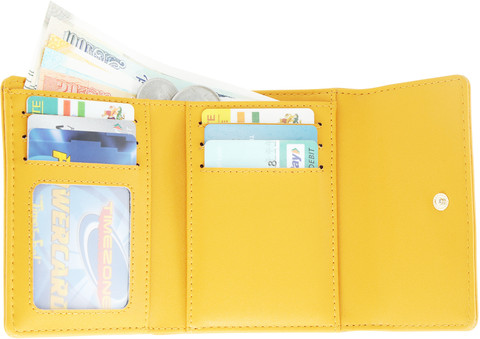 新品⭐︎ajew Function wallet case / yellow Alexvyan Yellow Small Classic Bi-Fold Women's Purse Wallet