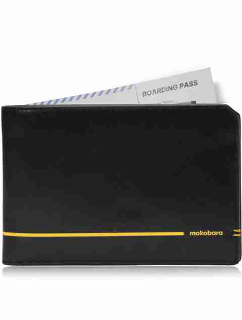 Mokobara Travel Black Genuine Leather RFID Document Holder - Image 5