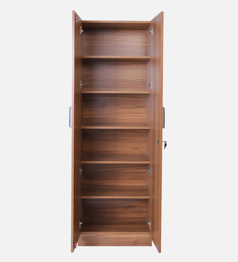 Mintwud from Pepperfry Kenzou Door Wardrobe In Lyon Walnut