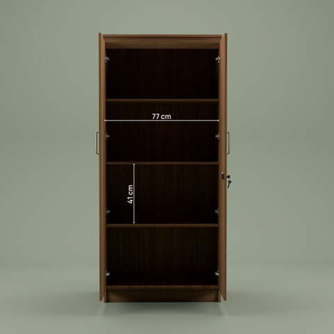 NEUDOT MONO Engineered Wood 2 Door Wardrobe Price in India - Buy