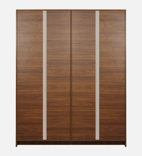 Mintwud from Pepperfry Maya 4 Door Wooden Wardrobe With Lock