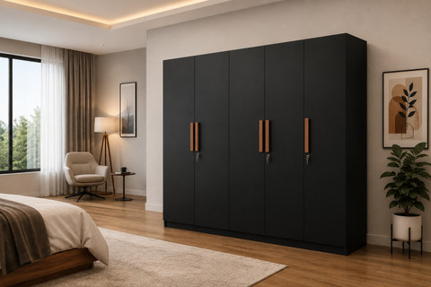 Trevi Mustang Premium Bedroom Storage Cabinet with Hanging Space