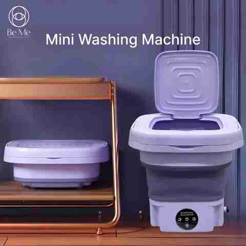BE ME Foldable Mini Portable 9L Washing Machine Semi Automatic Modes,  Washer+Dryer Washing Machine Door Hinge