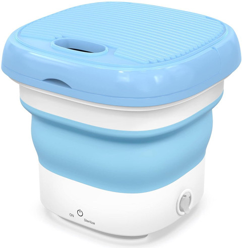 Shikharherbs Mini Washing Machine Lightweight Collapsible Top Load