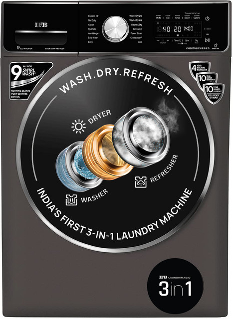 IFB 8.5/6.5 kg Washer with Dryer Refresher 3-in-1 Laundrimagic Wi