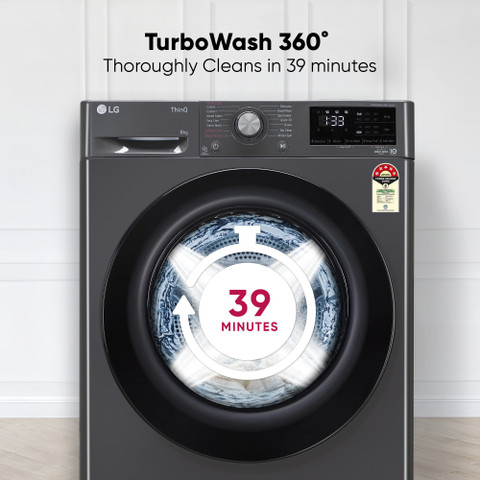 LG kg Wi-Fi Enabled Fully Automatic Front Load Washing Machine