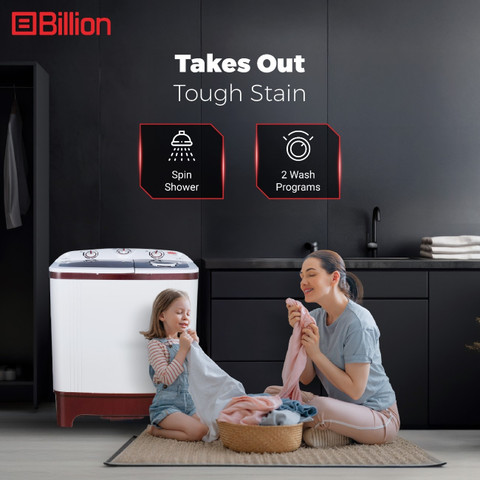 Billion 6.5 kg with Twin Shower Technology Fully Automatic Top