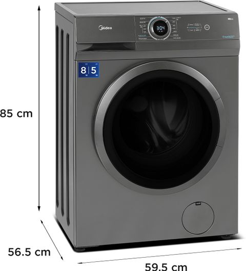 Midea 8/5 kg Washer with Dryer Inverter Motor, 1400 RPM, In-built