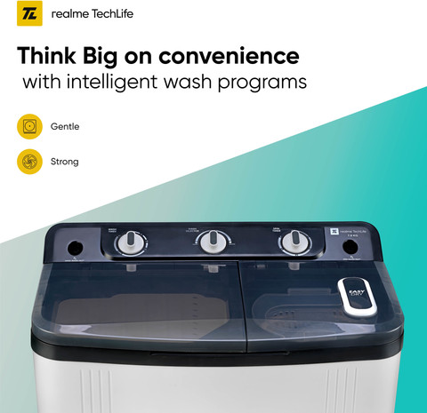 realme TechLife 7 kg 5 Star rating Semi Automatic Top Load Washing