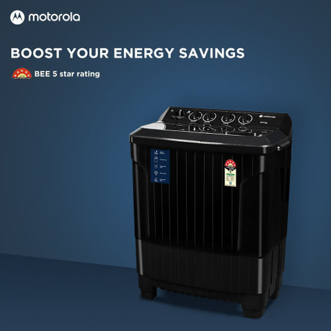 MOTOROLA 8 kg 5 star rating Midnight Series Semi Automatic