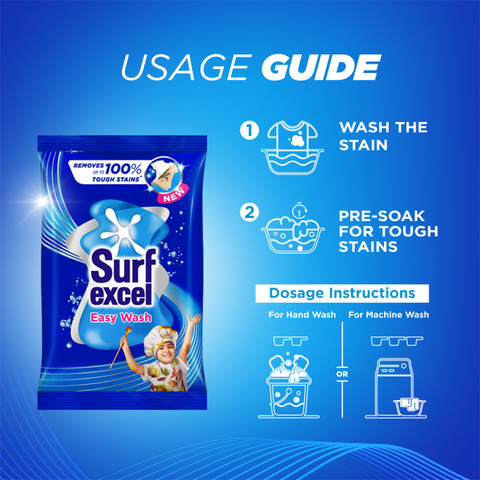 Surf Excel Easy Wash Detergent Powder 500g