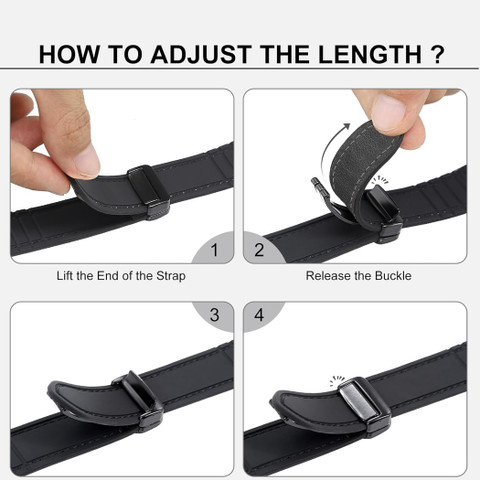 ACM Watch Strap Leather Magnetic Silicone for Zebronics Zeb