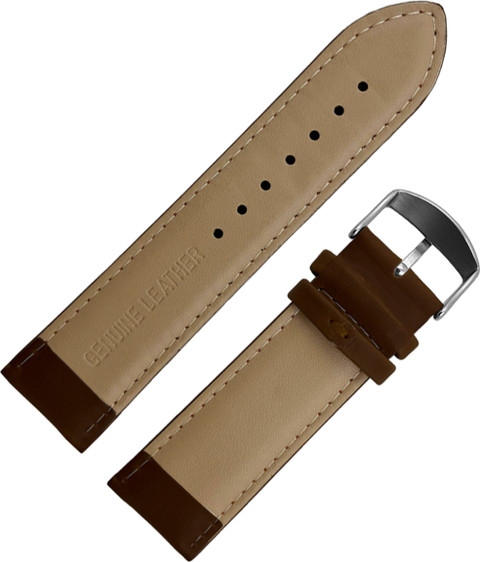 DBLACK [NAGATA] 20 mm Genuine Leather Watch Strap Price in India