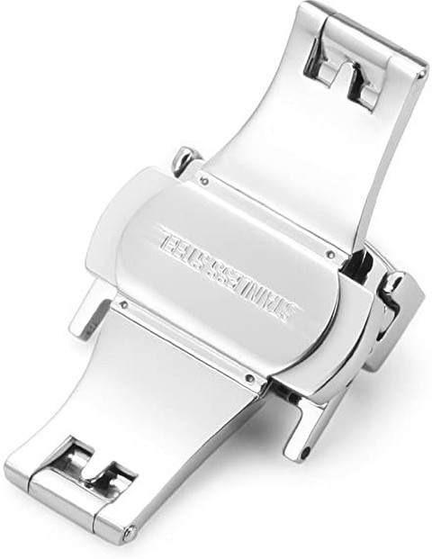 Rayyn BUTTERFLY LOCK SUITABLE FOR LEATHER WATCH STRAP 20 mm Stainless Steel  Watch Strap