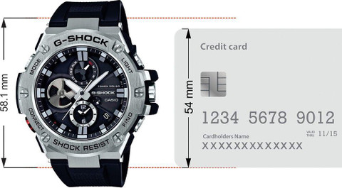 CASIO GST-B100-1ADR G-Shock GST-B100-1ADR Metal Ip Black