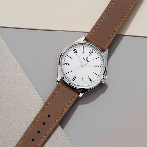 Titan 1802SL01 Titan Workwear Urban Edge White Dial Brown