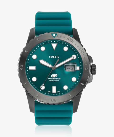 Stainless Steel Watch Fossil Blue Water Resistant Watch FOSSIL