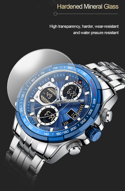 NAVIFORCE 9197 Blue color digital sporty and professional look - Main Image