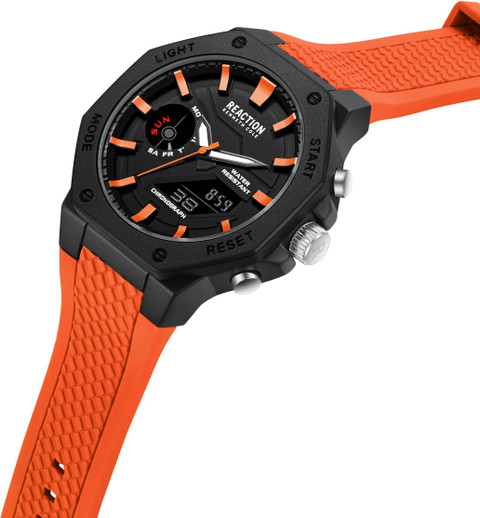 Kenneth Cole Reaction New Collection Black Octagon Dial | Men's