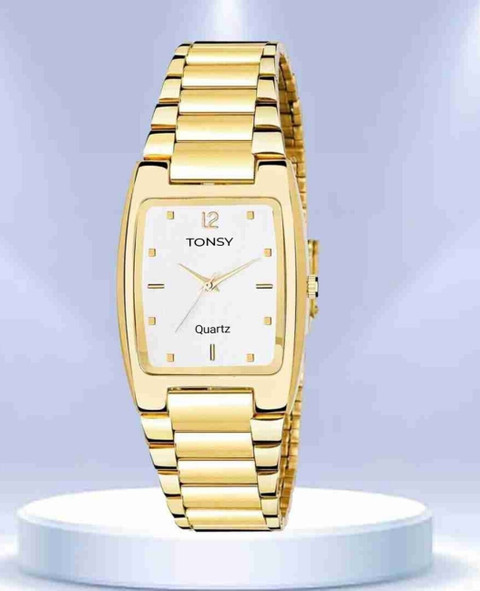 TONSY Watches For Kids Boy's and Girl's Men's Golden Metal Chain