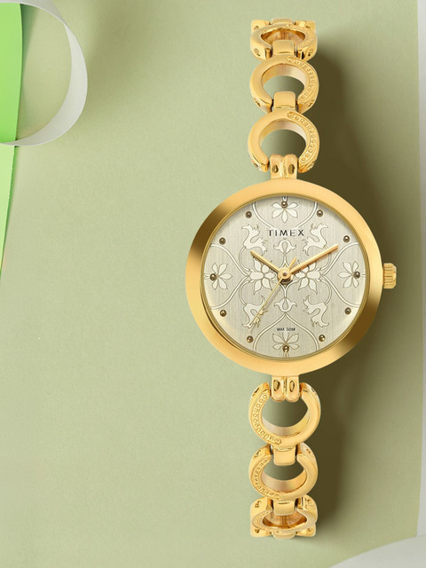 TIMEX Champagne-Dial Analog Watch For Women Buy TIMEX
