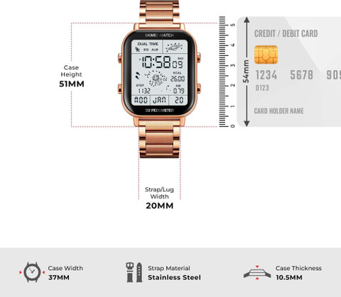 SKMEI SKMEI Digital Watch Men's Casual Stopwatch Alarm Clock Countdown  Military Digital Watch For Men