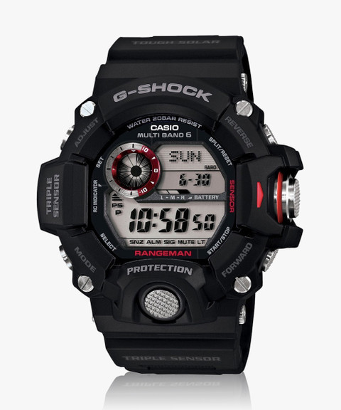 CASIO GW-9400-1DR G-Shock GW-9400-1DR Black Dial Black Resin Strap Digital  Watch For Men