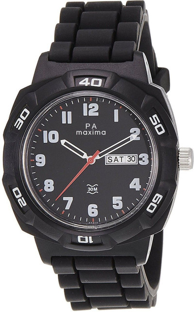 Maxima Analog Watch Maxima Black Chain Watches MAXIMA Fiber