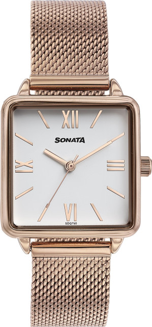Stainless Steel Sonata Gold Watches For Ladies SONATA Sonata