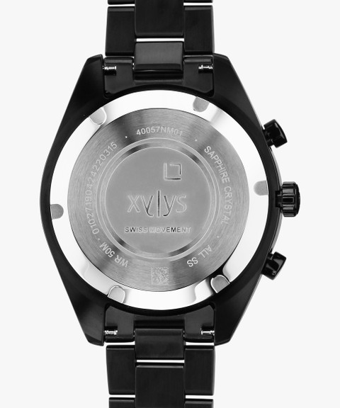 XYLYS Xylys SwiSS Chronograph Black Dial Black SS Strap Analog