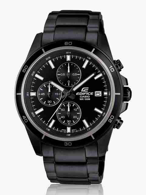 CASIO EFR-526BK-1A1VUDF Edifice Black Dial Black Stainless Steel Band  Analog Watch For Men