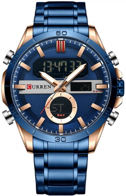 Curren Curren 8384 Military Mens Analog Digital Watch Stainless