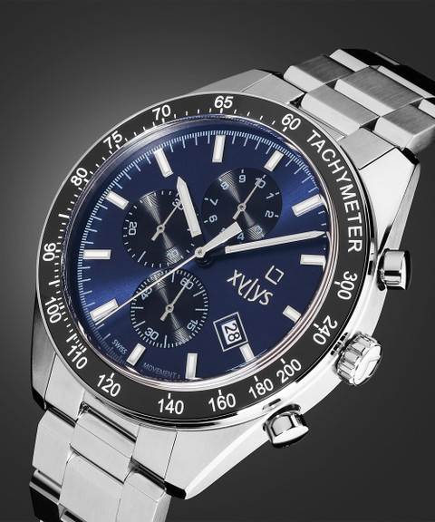 XYLYS Xylys SwiSS Chronograph Blue Dial Silver SS Strap Analog