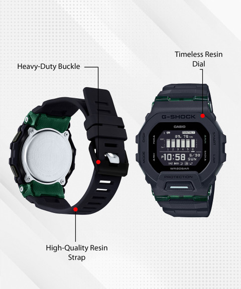 CASIO GBD-200UU-1DR G-Shock Dial Black Resin Strap Digital Watch For Men