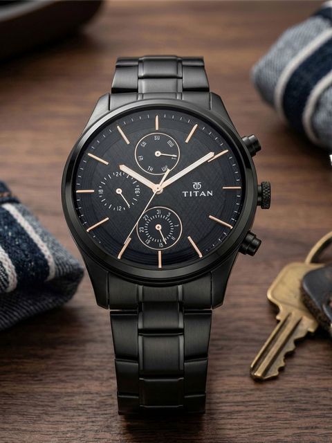 Titan Workwear Multifunction Black Dial Analog Watch for Men - Image 7