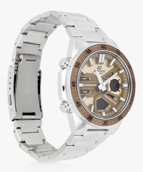 CASIO EFV-C110D-5ADF Edifice Brown Dial Silver Stainless Steel