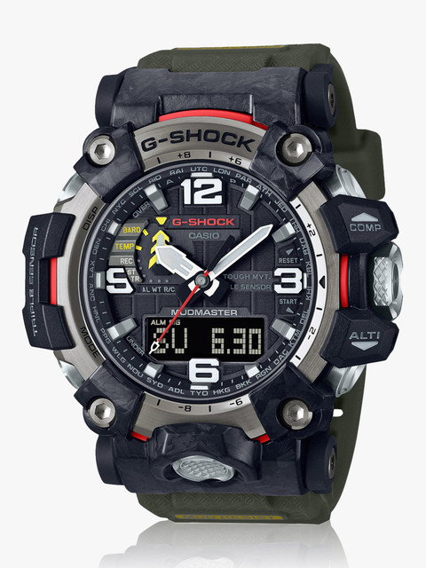 CASIO GWG-2000-1A3DR Dial Military Green Resin Band Analog-Digital Watch  For Men