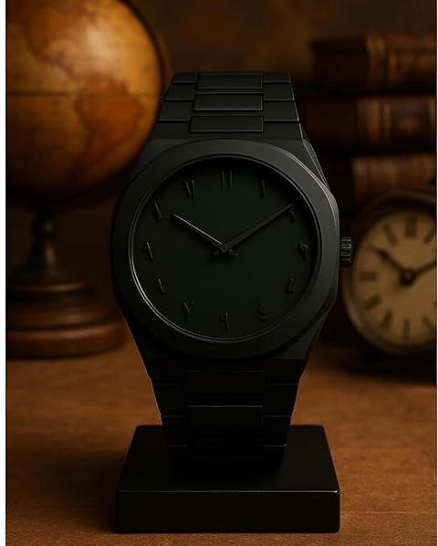 Auraa AURA BLACK WATCH ARABIC AURA 786 | BLACK ARABIC WATCH Analog