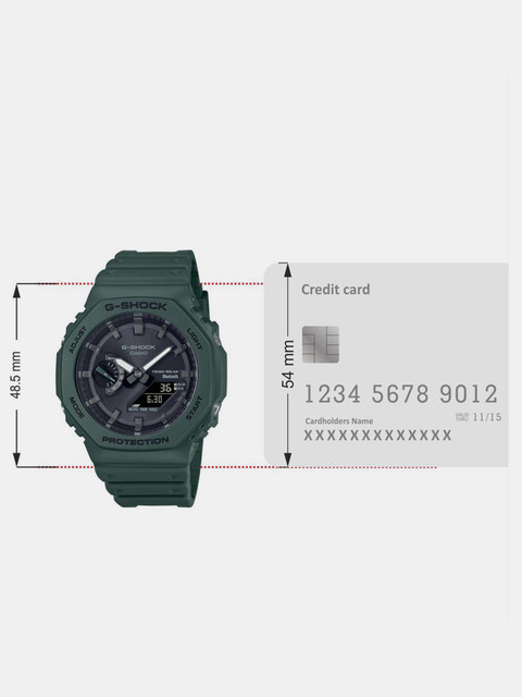 CASIO GA-B2100-3ADR G-Shock Green Dial Green Resin Strap Analog