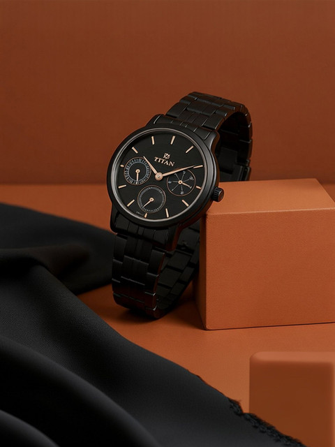 Titan NQ2589NM01 Neo All Black Analog Watch For Women Buy