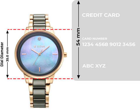 Titan Purple Ceramic Purple Ceramic Analog Watch - For Women - Buy