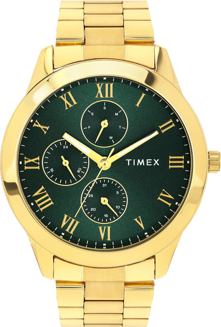 TIMEX TIMEX Men Green Round Dial Analog Watch TWEG18527 Men