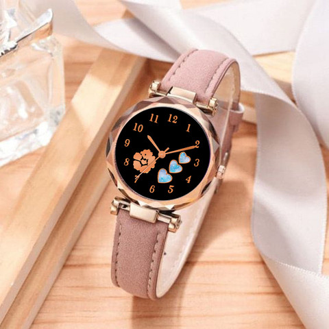 Stylish Belt Watch For Girls ILOZ 421 Hrt New Pink Best Fashion