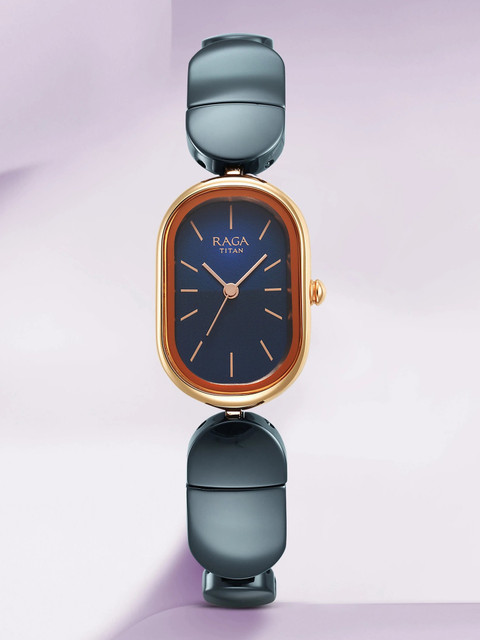 Titan Raga Blue Pottery Raga Ceramics Analog Watch For Women