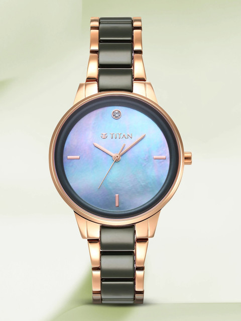 Titan Purple Ceramic Purple Ceramic Analog Watch - For Women - Buy