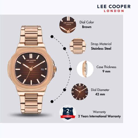 LEE COOPER LC07368.460 Analog Luminous Index Analog Watch - For
