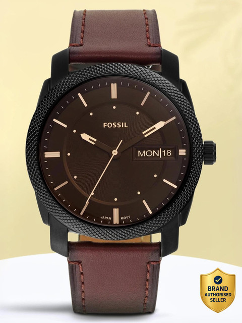 analog watch fossil q men's machine