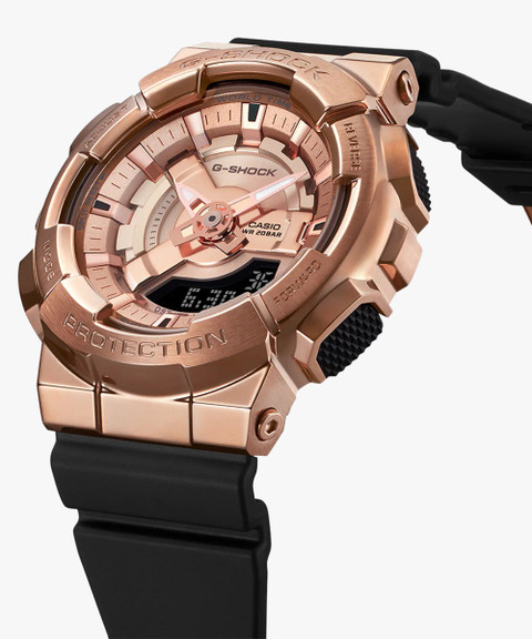 CASIO GM-S110PG-1ADR G-SHOCK Rose Gold Dial Resin Strap Analog